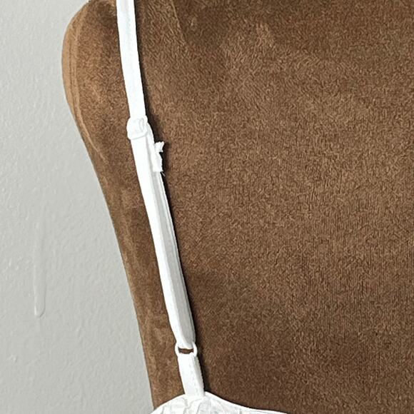 Blue Tassel Anthropologie White Floral Eyelet Lace Lined Cami Size XL - Picture 5 of 10